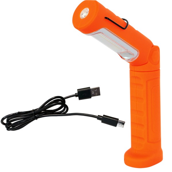 Kunzer PL-023.2 orange COB LED Arbeitsleuchte Stableuchte Werkstattlampe Li-Ion